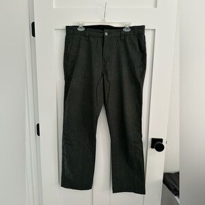 Volcom Men's Size 34 Flat Front Chino Pants Dark Gray Marl Casual Workwear
